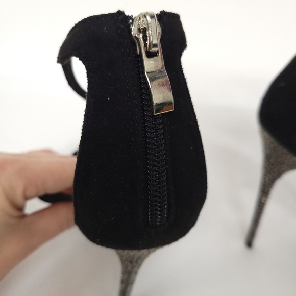 Fashion Nova Black Sequins Heel size 7.5 - Picture 6 of 10